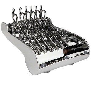 【送料無料】NOELAMOUR シザートレー 置き型 シザーケース 美容師 ハサミ プラスチック ケース トレー (シルバー)