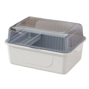 【送料無料】Asdays 哺乳瓶 ラック 乾燥 収納ボックス ほこり防止 衛生的 カバー付き 乾燥 持ち運び便利 大容量 プレゼント (ブルー)