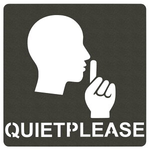 【送料無料】AllBright ピクトグラム シート ステッカー ピクトサイン ルームサイン ドアサイン マーク 施設 (お静かに)