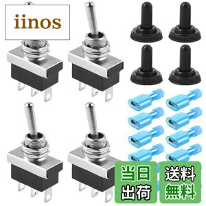 �y���������zXiatiaosann 4�� �g�O���X�C�b�` 12V 25A 3�s�� 3�|�W�V���� SPDT �I��/�I�t/�I�� �Z���t���b�N�X�C�b�` �����ԁADIY�d�C�v���W�F�N�g�A�h���L���b�v�t���{�[�g�A���C���[�R�l�N�^�[�p