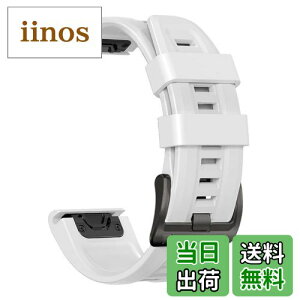 yz[YOCAHU] QuickFit 22 mm oh p for GARMIN(K[~) Fenix 7 Pro Solar/Approach S70 47 mm/Forerunner 965 Ή Xgbv VR xg _炩 h K[~ p oh (white), z