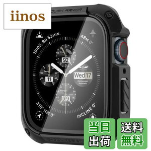yzSpigen Apple Watch P[X 41mm KX ̌^ y Apple Watch 9 / 8 / 7 Ή z ČRMILKi擾 ʕی ϏՌ  Ռ z 菝 h~ یJo[ ^tEA[}[ ACS04191 (ubN)