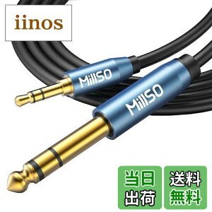 yzMillSO 6.35mm 3.5mm ϊP[u IX-IX I[fBIϊP[u 3.5mm~jvO to 6.35mmWvO 24bL XeIP[u 2.4m u[