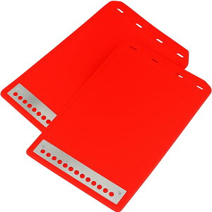 【送料無料】Gavit マッドガード マッドフラップ 汎用 泥除け 軽トラ 車 トラック おしゃれ (30×21.5cm, 赤 2枚)