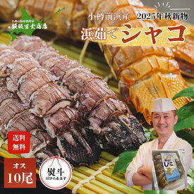 【レビューで10%OFFクーポン進呈中！】北海道小樽市 飯坂冨士商店 【2025年秋】小樽前浜産特大シャコ オス10尾 しゃこ シャコエビ 松前漬け おつまみ ごはんのおとも ギフト 贈答 シャコ