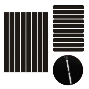 Generic Reflective Sticker Black Accessories Multipurpose Easy Installation�����ԗ��p���˃e�[�v�f�J�[��