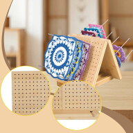 かぎ針編みブロッキングボード 木製編みボード グラニースクエア愛好家へのギフト