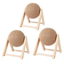 木製猫スクラッチボール安定スクラッチペット家具耐摩耗性天然麻ペット用品トームデザイン