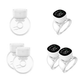 ウェアラブルミルクポンプ 自動搾乳器 3モード & 9レベル インテリジェントディスプレイ 授乳ポンプ 家庭用電動ミルクポンプ