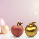 リンゴの像 デスクトップ飾り コレクション用 真鍮 モダン 像 フルーツ彫刻 棚 デスク リビングルーム 本棚 クリスマ…