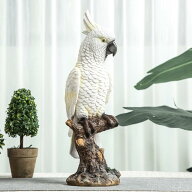 オウムの像 動物の彫刻 樹脂 収集価値のある卓上飾り 室内装飾 寝室 キャビネット ホームデコレーション用