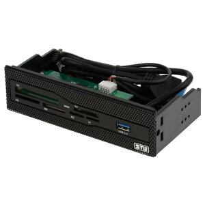 �f�X�N�g�b�v�p 5.25�C���C�� USB3.0 �����J�[�h���[�_�[ �}���`�J�[�h�t�����g�p�l��