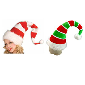 Long Striped Santa Hat Headgear Santa Caps Comfortable Photo Prop Christmas Hat �ɓK�p Cosplay Festive Carnival Fancy Dress Stage Performance