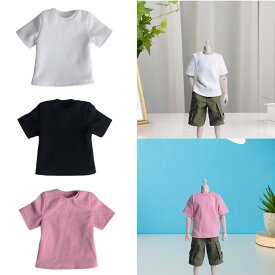1:6 男Tシャツ アクションフィギュア用衣装 12インチ男アクションフィギュア用 小型ファッションコスチューム ボディドールモデルアクセサリー