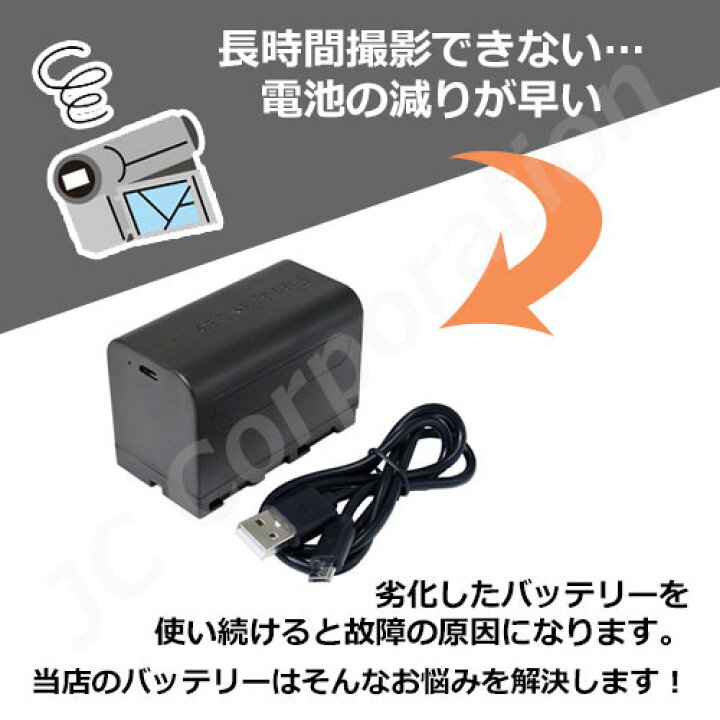 楽天市場】2個セット SONY NP-F760 NP-F770 互換バッテリー 【USB充電 