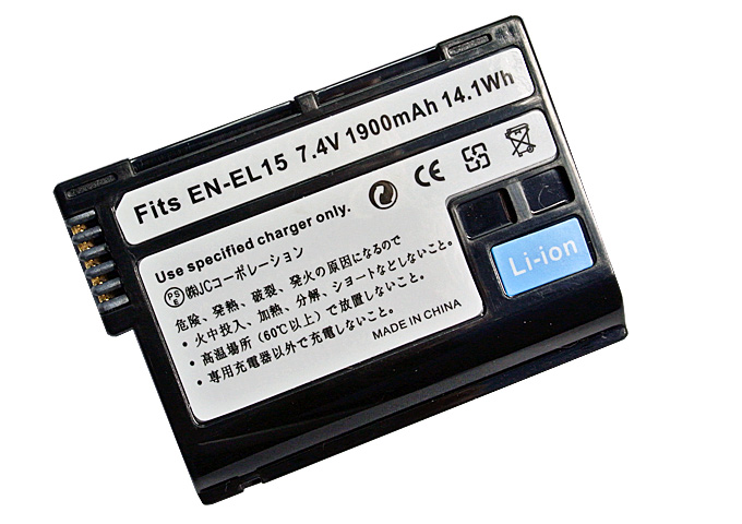 2個セット ニコン（NIKON） EN-EL15 互換バッテリー 