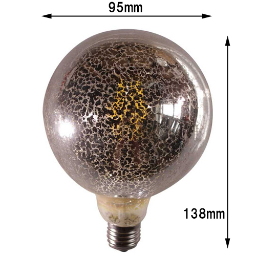 【iieco】 アンティーク デザイン LED電球 40W相当 口金 E26対応 クラックデザインタイプ 【あす楽対応】【送料無料】 | ｉｉｓｈｏｐ