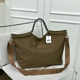 SALE【期間限定50%OFF】★人気商品★alo Yoga アイコニックショッパートート新作ヨガバッグ おしゃれ通勤 韓国風 ショルダーバッグ ハンドバッグ ショルダー掛け トートバッグ シボ加工 レディースバッグ