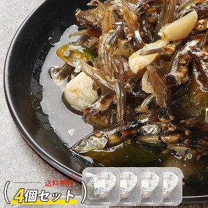 イワシ炒め 煮干し炒め 醤油味付け 4個セット / 200g×4個 いわし炒め ニンニクイワシ炒め 唐辛子いわし 韓国おかず 韓国食品 キムチ (冷蔵)