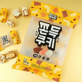 [DeliWeli] もちもちクッキー コーヒートフィー / 55g マシュマロ コーヒークラッカー ロータスビスコープ 一口 もちもちお菓子 新感覚