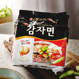 [農心] じゃがいも麺 / 100g×4個入りパック 【本日エントリーで100%Pバック】[日本バージョン] もちもち韓国ラーメン ジャガイモ麺 カムジャ麺