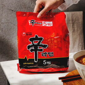 【本日エントリーで100%Pバック】[農心] 辛ラーメン / 120g×5個入りパック　韓国のラーメン市場で売れ筋一番