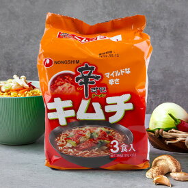 [農心] 辛ラーメン キムチ 3食入 袋麺 / 120g(3食入) 袋ラーメン ノンシム　韓国らーめん キムチ辛ラーメン