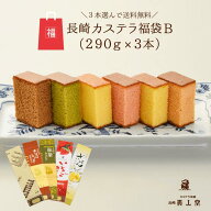 【送料無料】福袋B 3本選んで送料無料！（各290g／10切れ）和菓子 かすてら ザラメ ギフト プレゼント ス…