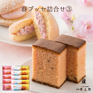 【送料無料】【期間限定】春ブッセ詰合せ3（いちごブッセ・オランダブッセ・スライスカステラ さくら各5…