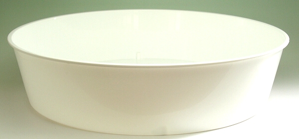 深めでたっぷり水やり 特大 深皿１８号 満点の ラッピング無料 白 受皿 受け皿 植木鉢 底面給水
