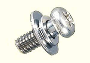 電気工事士技能試験対策品・半導体・工具・事務用品│ノーブランド〓セットなべ小ねじ(スプリングワッシャー+大径平ワッシャー付) 100個入り 〓サイズM3×15(ステンレス)