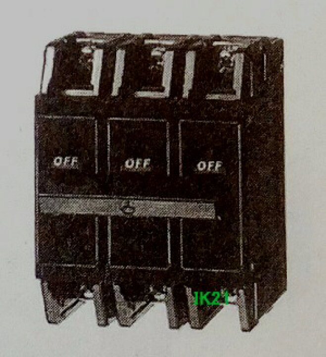 楽天市場】三菱電機 〓 ノーヒューズ遮断器、分電盤用 〓 BH-K100 3P 
