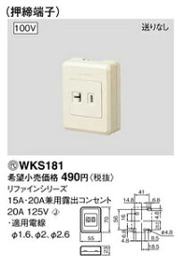 �d�C�H���m�Z�\�����΍��i�E�����́E�H��E�����p�i��Panasonic(�p�i�\�j�b�N�j15,20A���p�R���Z���g�@WKS181