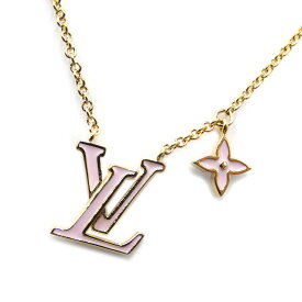 新品 ルイ ヴィトン ネックレス LOUIS VUITTON ネックレス・LV アイコニック エナメル ゴールド ピンク レディース M01215