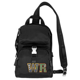 新品 プラダ バッグ 2VZ013 PRADA メンズ ボディバッグ クロスボディ NYLON LETTERING ネロ ナイロン カーフ ブラック 黒 マルチカラー ブランド アウトレット