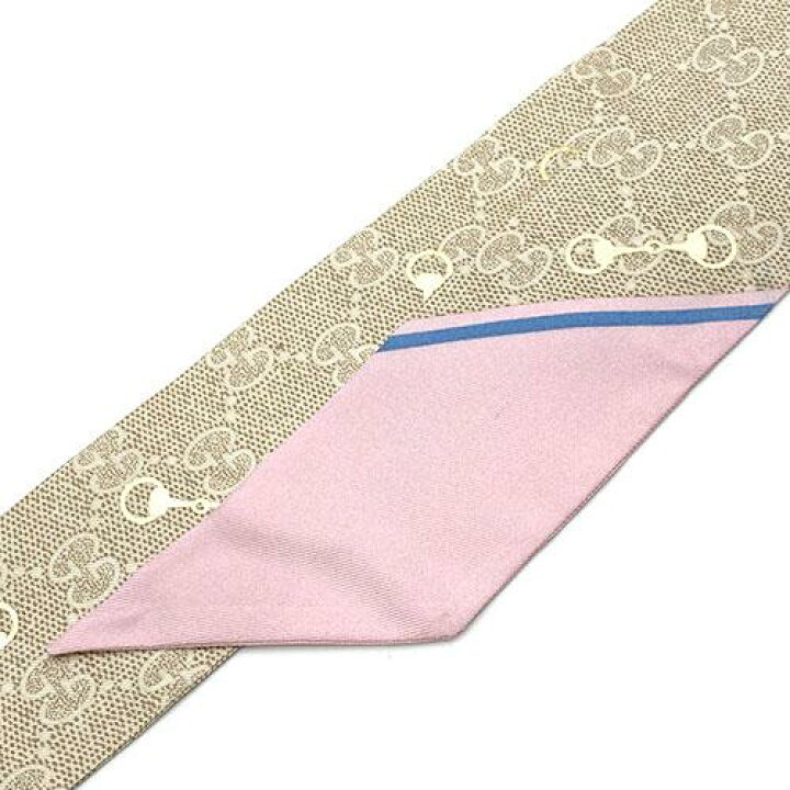 楽天市場】中古 スカーフ グッチ GUCCI リボンスカーフ シルク100 