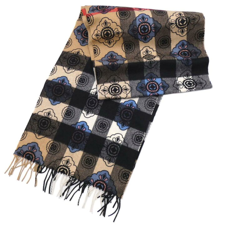 極美品】バーバリーズ マフラー ノバチェック カシミヤ100% ベージュ 