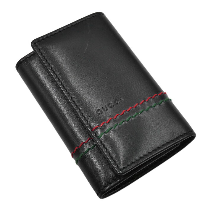 楽天市場】中古 グッチ キーケース GUCCI レザー 6連 キーフック ロゴ 
