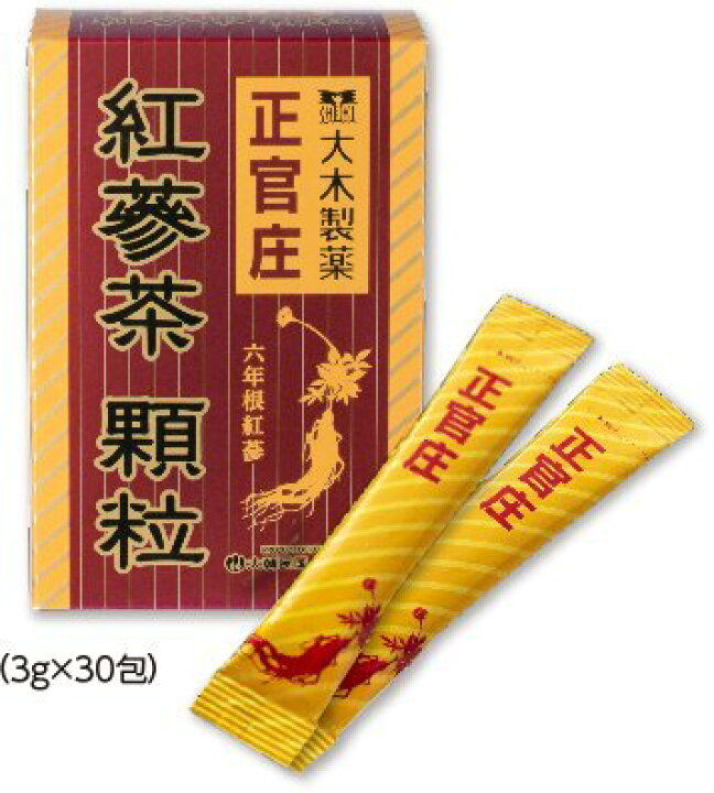 楽天市場】正官庄 紅蔘茶 顆粒 3g×30包入 : イカワ薬品 楽天市場店