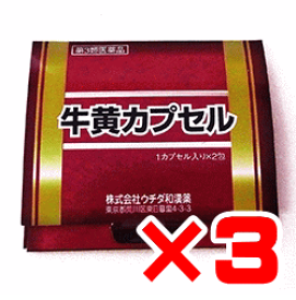 【第3類医薬品】ウチダの牛黄カプセル　2カプセル×3個