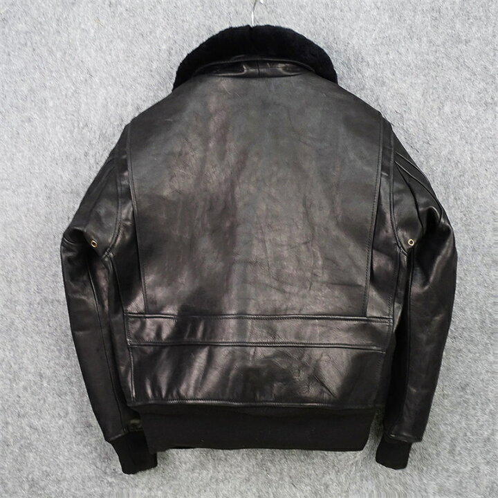 楽天市場】ライダースジャケット レザージャケット 牛革 上品 ファー襟 