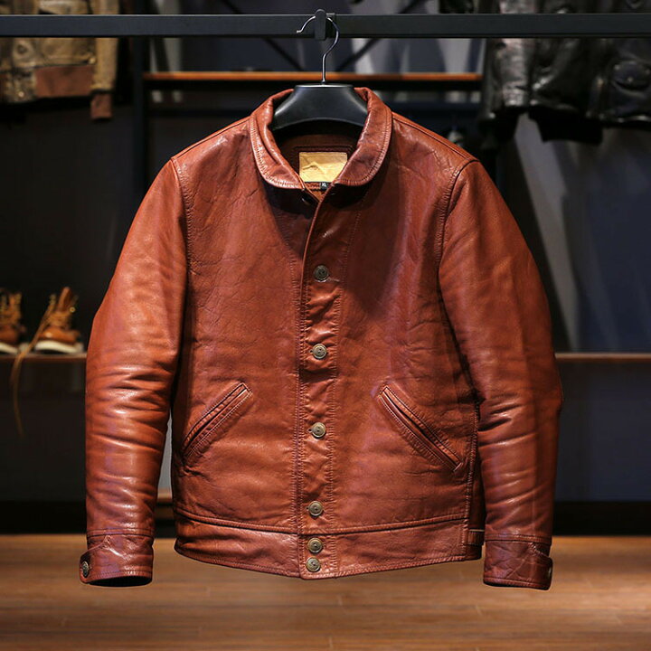 楽天市場】レザージャケット メンズ アメカジ バイクジャケット品質の 