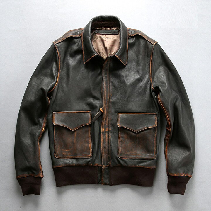 楽天市場】上品 A2 フライトジャケット メンズ ミリタリージャケット 