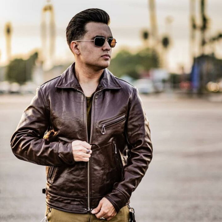 楽天市場】メンズ牛皮 レザージャケット 本革 ホースハイド 革ジャン  