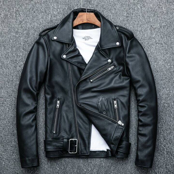 楽天市場】バイクレザージャケット 上品 本革 牛革 高級 ライダース 