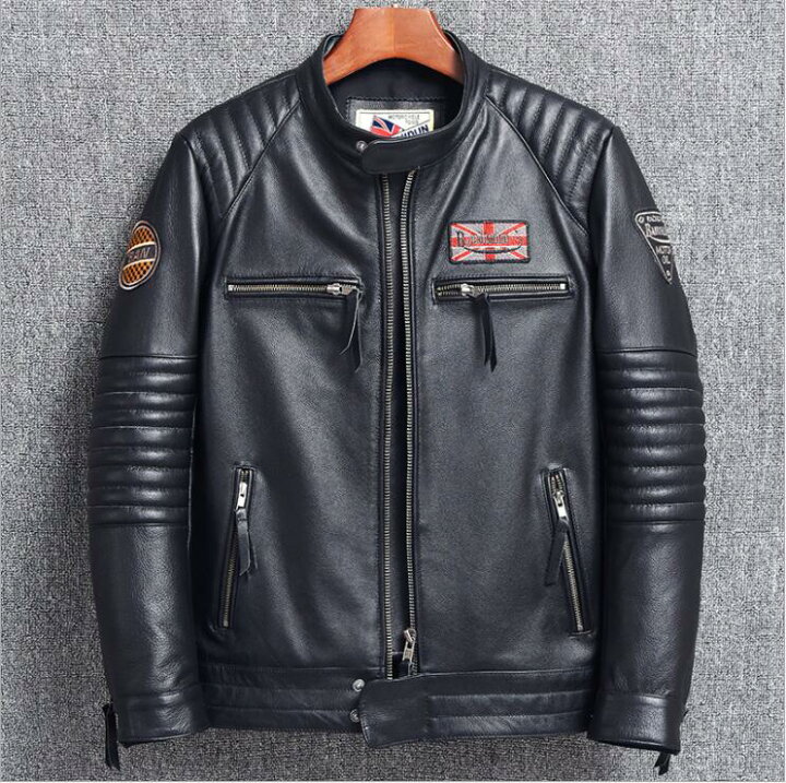 楽天市場】レザージャケット 本革 機関車 ライダースジャケット 革 