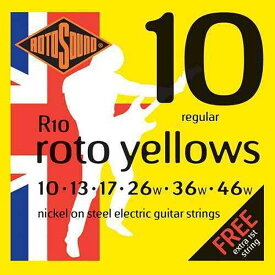 ROTO SOUND Electric Guitar Strings R10 Roto Yellows - Regular