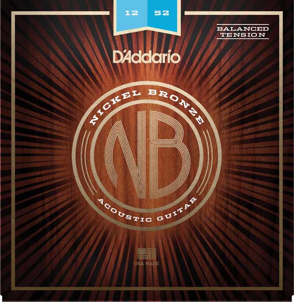D’Addario Nickel Bronze Wound Acoustic Light お中元 Strings Guitar 12-52 本店 NB1252BT