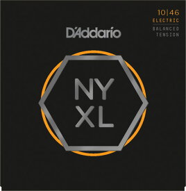 D’Addario NYXL Series Electric Guitar Strings Balanced Tension [NYXL1046BT Regular Light, 010-046]