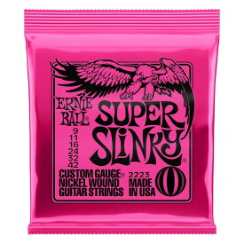 あす楽 ERNIE BALL Super Slinky Nickel Wound Electric Guitar Strings 09-42 #2223